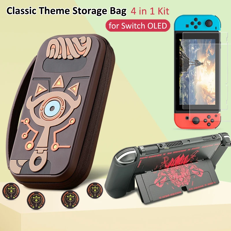Funda OLED para Nintendo Switch ZD Tears, bolsa de almacenamiento protectora dura impermeable portátil para NS Switch, accesorios de juego OLED