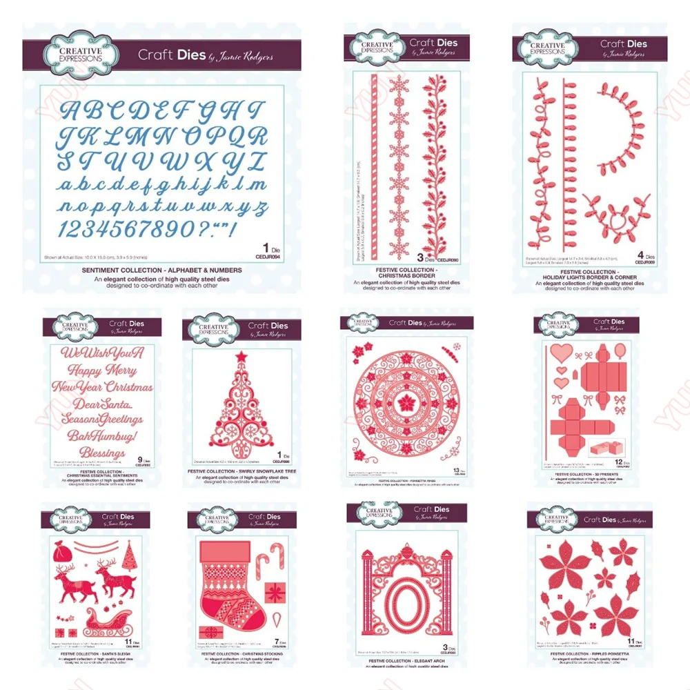 Christmas Border Craft 3D Snowflake Shape Metal Cutting Dies Stencils for DIY Scrapbooking Photo Album Decoration Embossing