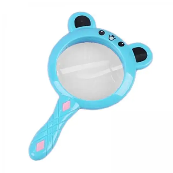 Reading Magnifier Mini Handheld Glass Lens Educational Cartoon Toy for Kids Science Learning Activities