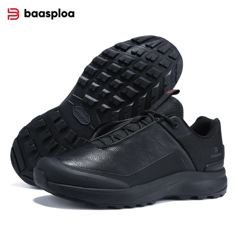 Мужские походные кроссовки Baasploa из кожи личи, высококачественные мужские кроссовки для треккинга и скалолазания, нескользящая роскошная дизайнерская обувь для активного отдыха