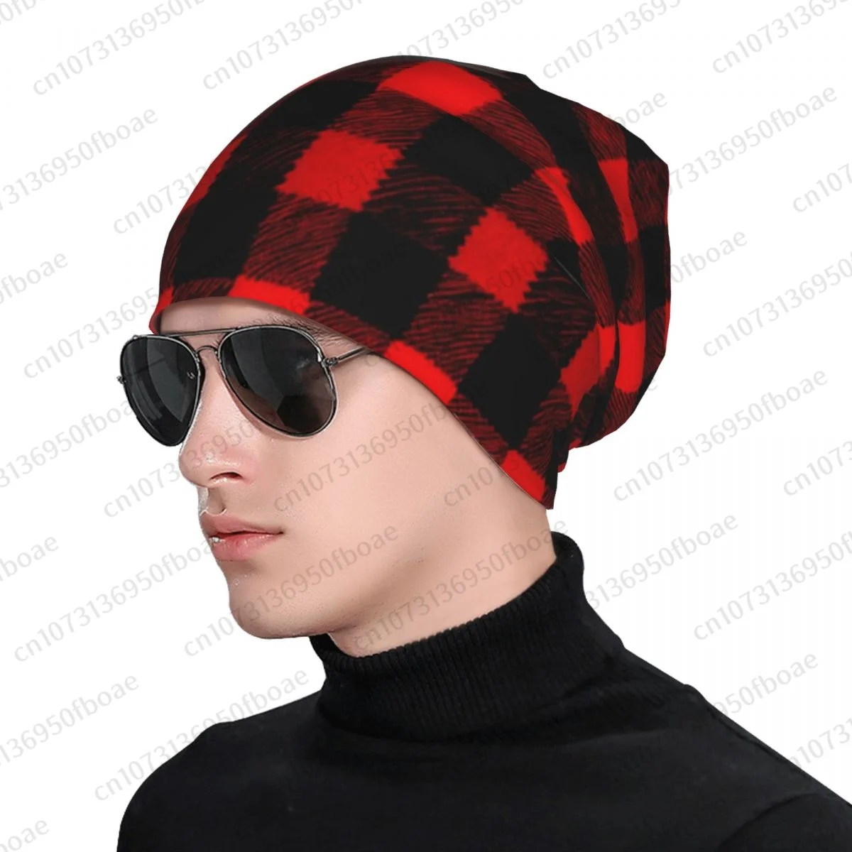 Scottish PLAID ROYAL STEWART TARTAN Beanies Cap Unisex Soft Thin Knitted Outdoor Knit Bonnet