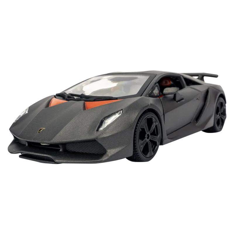 1:24 Lamborghini Sesto Elemento sports car model static high-end ornaments metal toys for friends holiday gifts kids toys