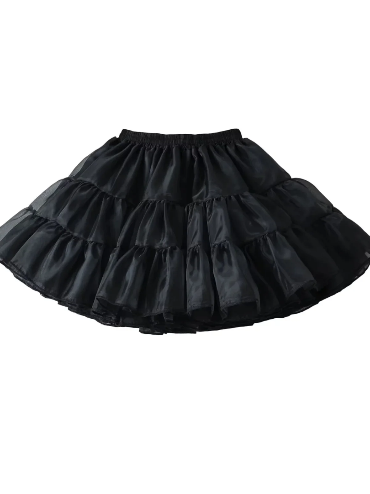 

Bla Balleri Euro Organza High Waist Puffy f Skirt Women's Pure Desire Elastic Waist Sexy ort Skirt Street Sle