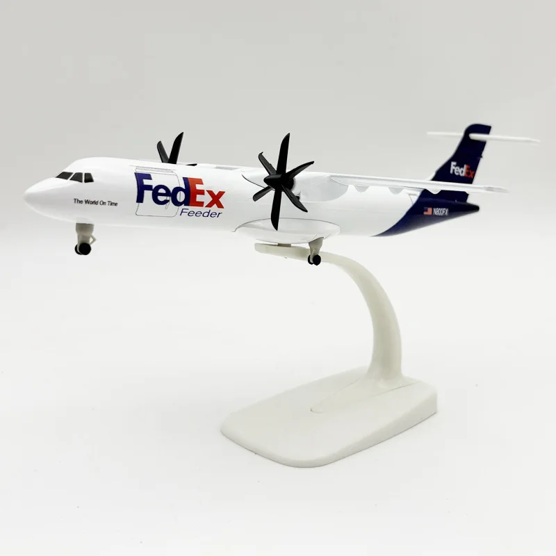 

20CM Fedex Express ATR Aircraft Model Aircraft Die Casting Metal Aircraft Collection Gifts, Decorations, Desktop Ornaments