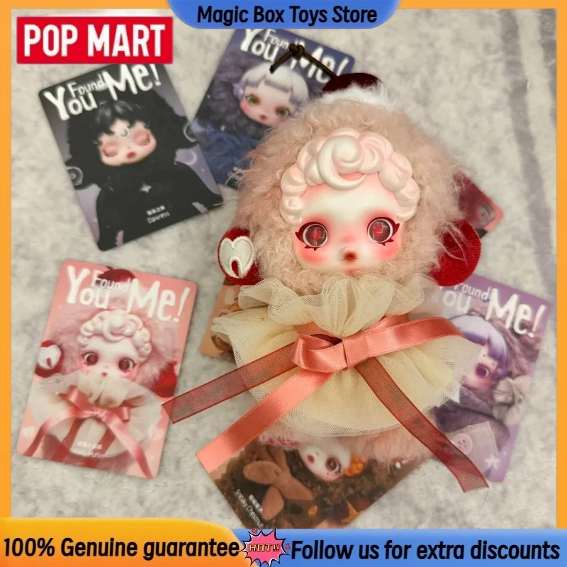 Echter POPMART Skullpanda V3 You Found Me! Serie Vinyl Blind Box Hot Plüsch Puppe Anhänger Mystery Box Spielzeug Firend Geburtstagsgeschenke