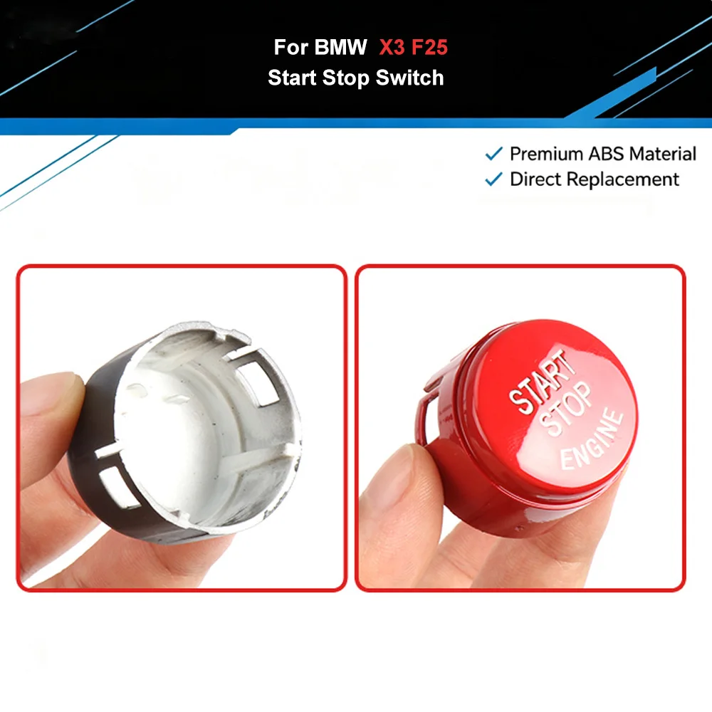 F25 F26 Left-Hand Drive Engine Ignition Auto Start Stop Switch Button Cap Cover Replacement For BMW X3 F25 X4 F26 61319291691