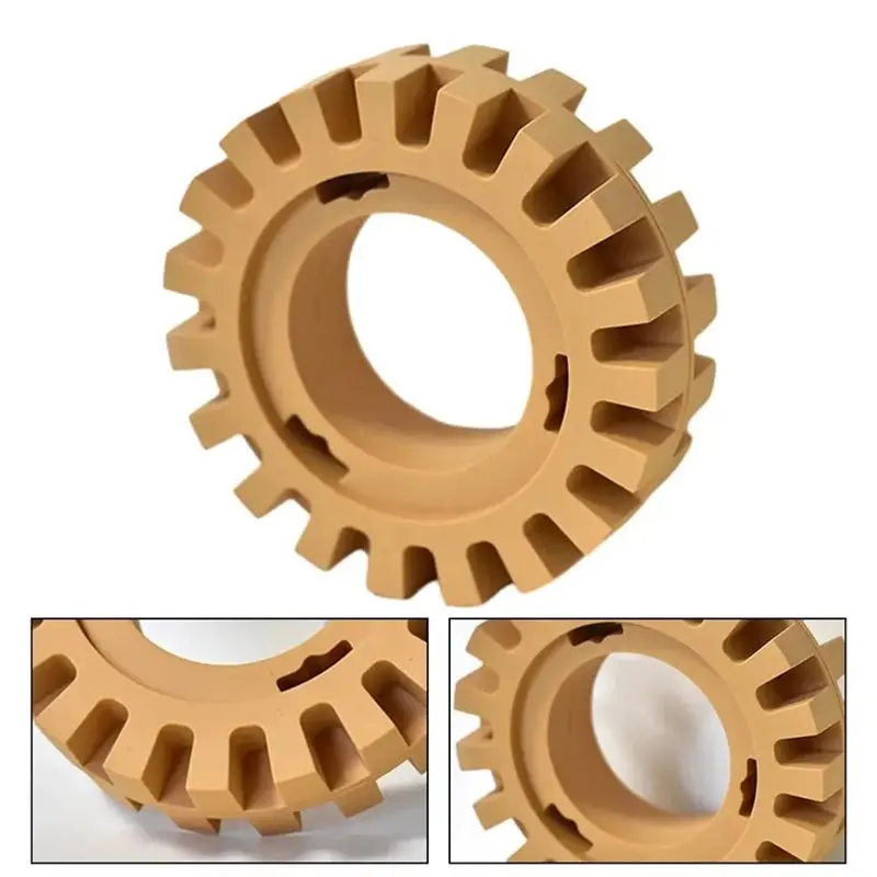 TFORU-Adhesive Remover Eraser Wheel Kit With Aluminum Bracket, Hollow Rubber Wheel & Grinding Head