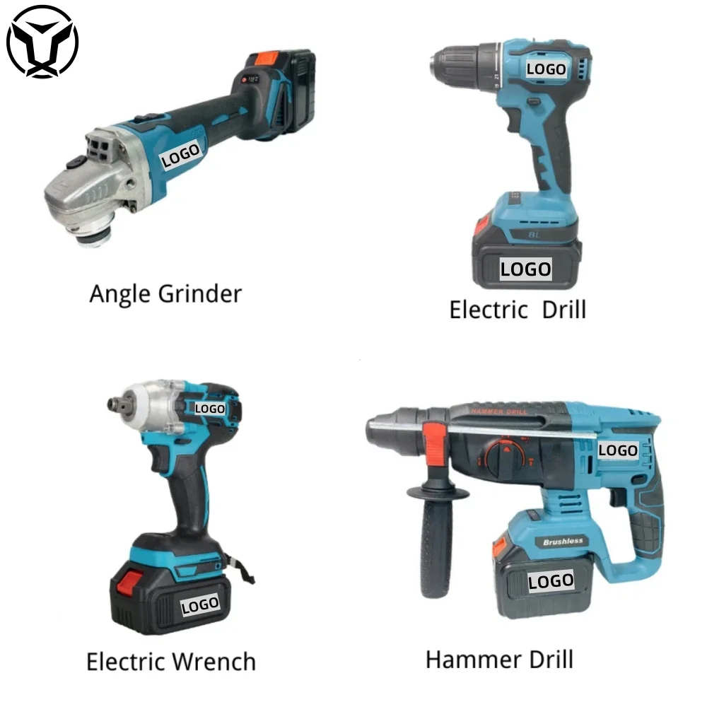 Populaire Kiezen Draadloze Tool Combo Set 4 Stuks In 1 Slagmoersleutel Haakse Slijper Hamerboor Power Tool Set Combo Kit