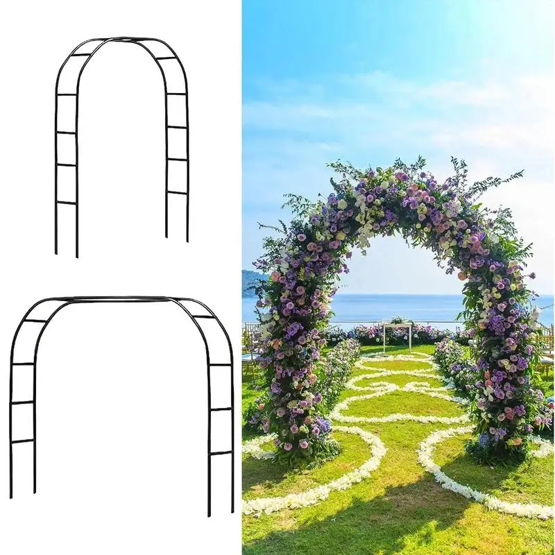 Outdoor Arch Trellis Metal Garden Trellis For Climbing Plants Balloon Decor Arbor Wedding Decoration Flowers Frame Backdrop