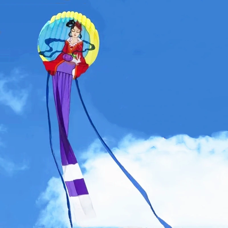 12m traditional kites moon fairy maiden kite flying soft kite factory walk in sky inflatable kites factory Military tag flying