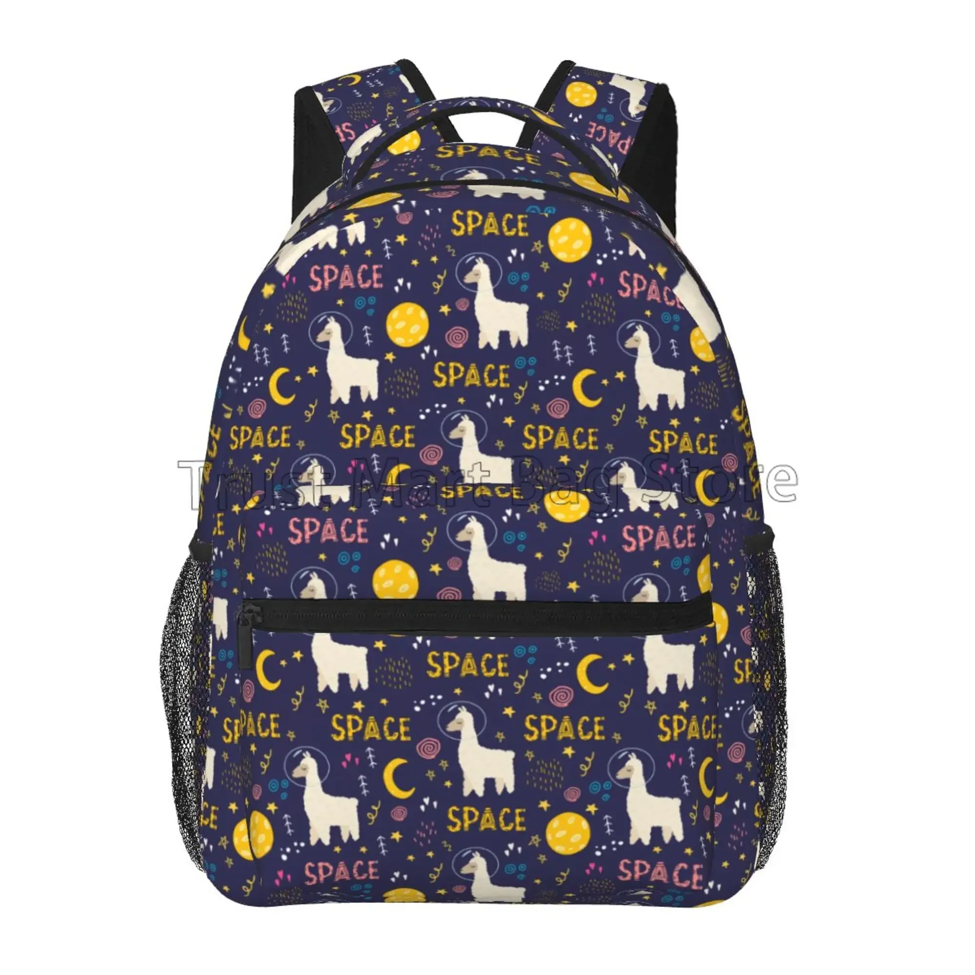 

Милые дорожные рюкзаки Space Alpac для девочек и мальчиков, легкие повседневные школьные сумки для книг, большая студенческая сумка на плечо, повседневный рюкзак
