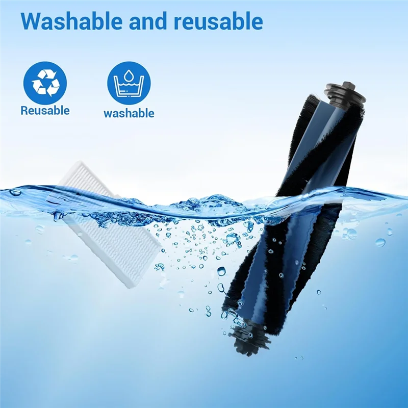 ABUS-22-Pack Replacement Parts Compatible With Eufy C10 Robot Vacuum Accessory Kit, Roller Brush HEPA Filter, Side Brush