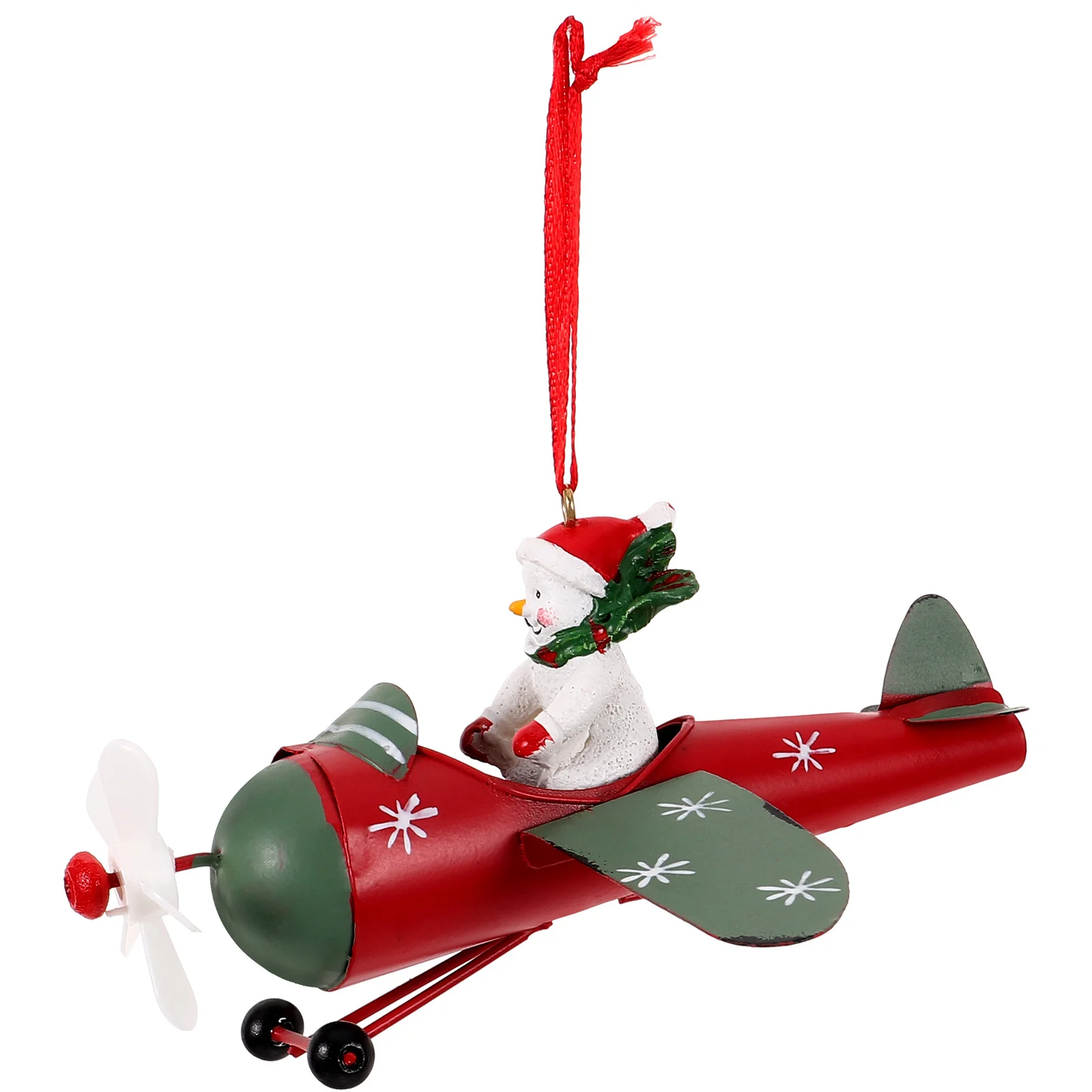 

Festive Christmas Pendant Snowman Aircraft Hanging Decor for Xmas Tree Door Window Holiday Party Home Decoration
