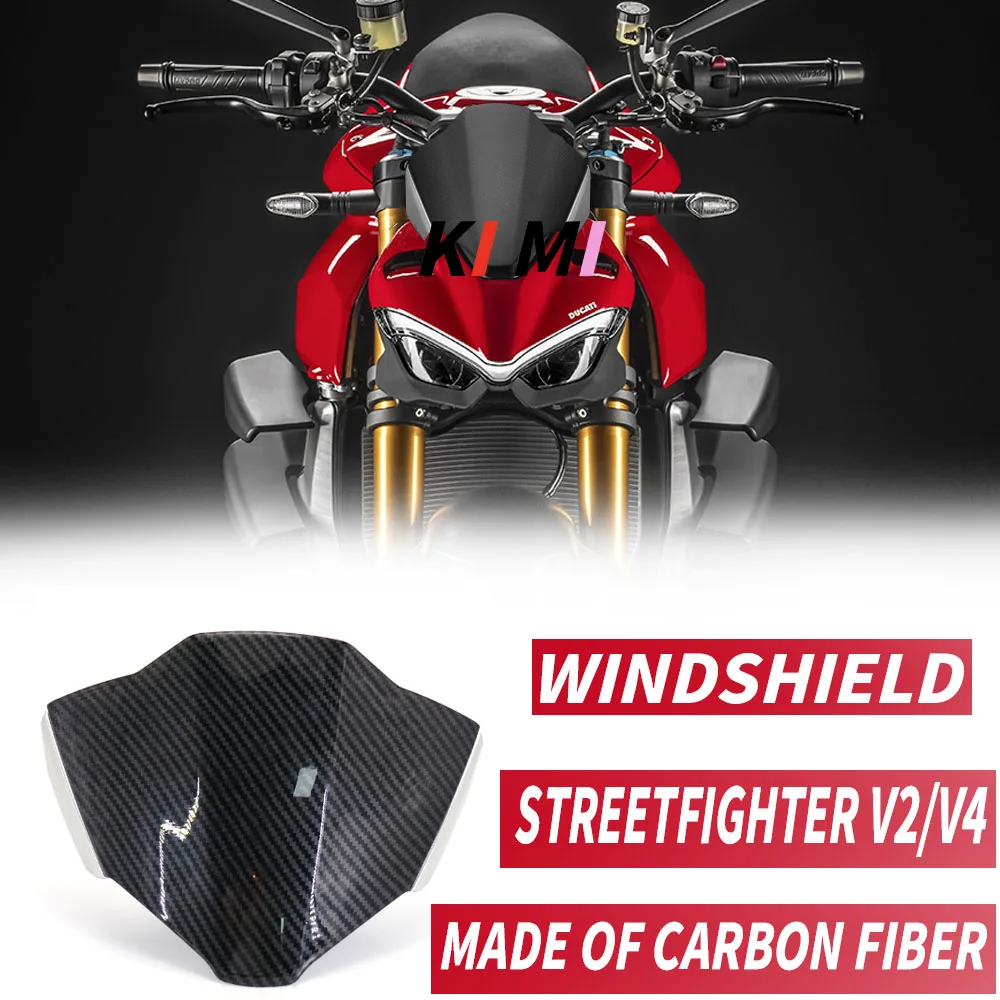 

2021 2022 2023 Motorcycle Windshield Windscreen Wind Shield Screen Deflectors For Ducati Streetfighter V4 S V4S STREETFIGHTER V4