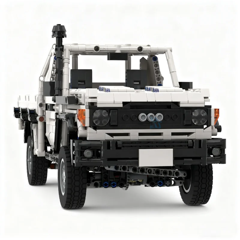 1971pcs MOC Modular Toyotaes Land Cruiser 70 Technical Model Building Blocks Toy Construction Christmas Gift Birthday Display