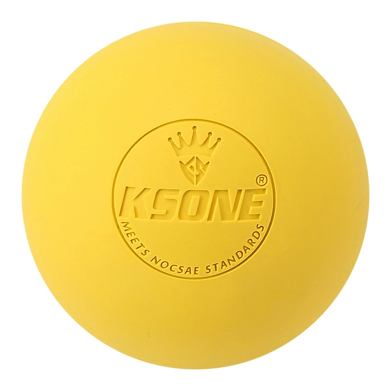 KSONE 2PCS Massage Ball 6.3Cm Fascia Ball Lacrosse Ball Yoga Muscle Relaxation Pain Relief Portable Physiotherapy Ball, 1 & 3