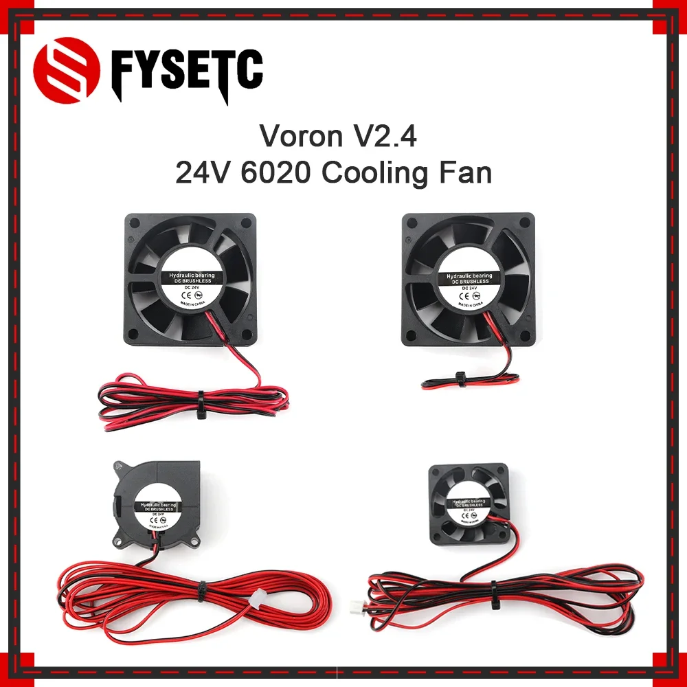 

VORON 2,4 Комплект вентиляторов 3 шт. 60*60*20 мм 24 В и 1 шт. 4020 24 в вентилятор и 1 шт. 4010 24 В с 2-контактным проводом Dupont