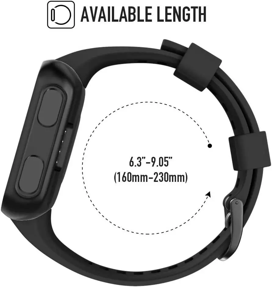 Silicone Wristband Strap For Garmin Forerunner 35 Sports Replacement Smart Watch Band Bracelet Fashion Wearable Accessories