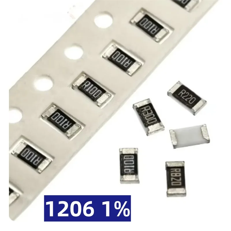 100szt 1% 1206 SMD rezystor 0R ~ 10M 1/4W 0 0.1 1 10 100 150 220 330 ohm 1K 2.2K 4.7K 10K 100K 1R 10R 100R 150R 220R 330R 1M