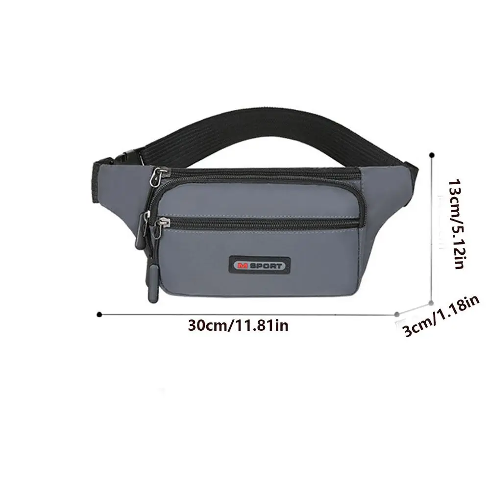 Fashion Nylon Men Waist Bag Waterproof Large Capacity Crossbody Bag Multi-storey Wear resistant Chest Bag Daily