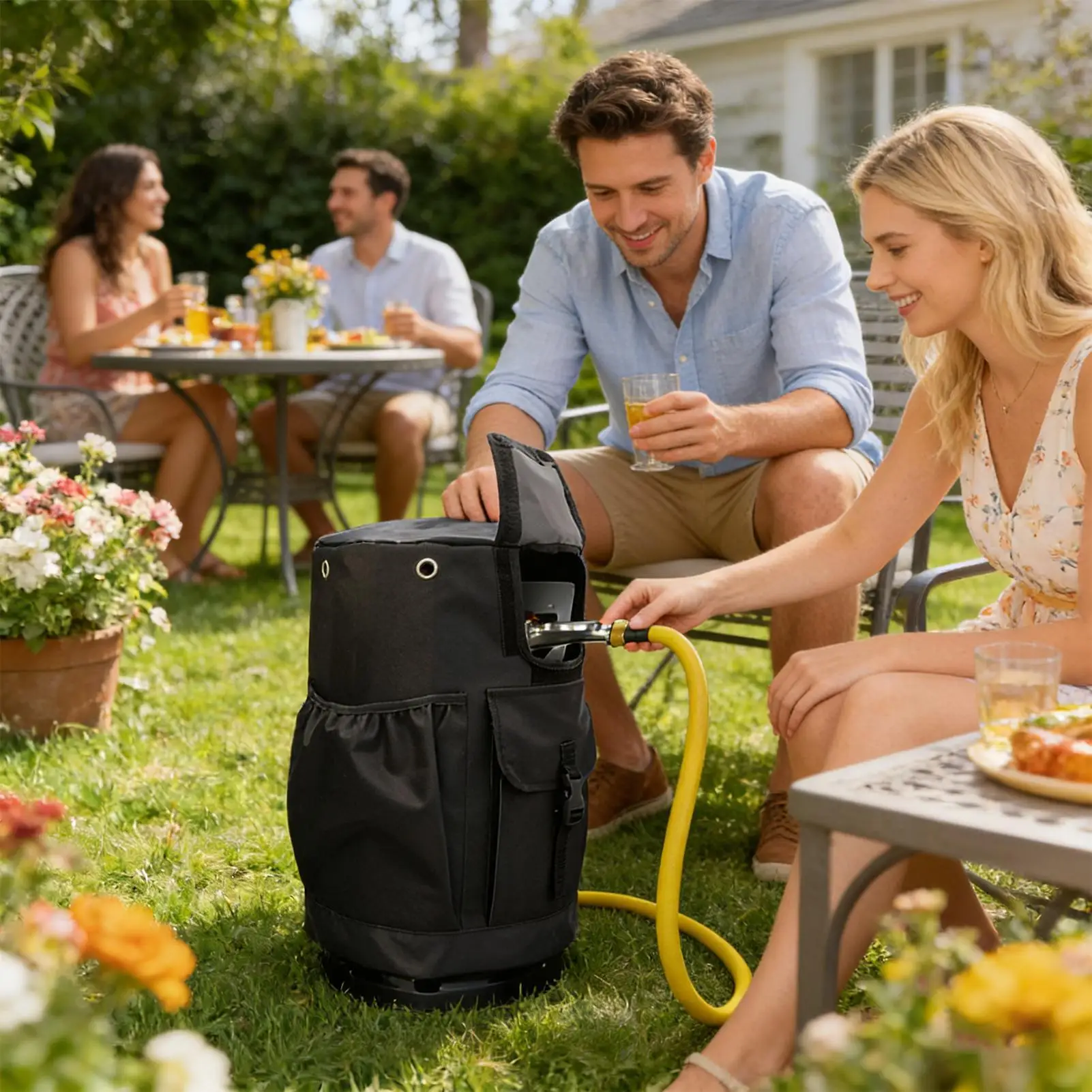 

Сумка на бак с пропаном, сверхмощная ткань Оксфорд, щит, уличный чехол для баллона с пропаном для кемпинга, заднего двора, сада, патио, барбекю, гриля