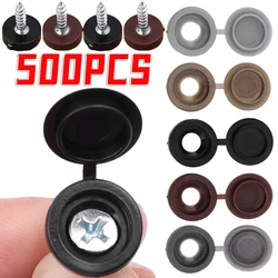 100-500PCS Plastic Nails Screw Cap Decorative Covers Car Nut Nails Protective Caps Self-tapping Screws Cover Furniture Hardware