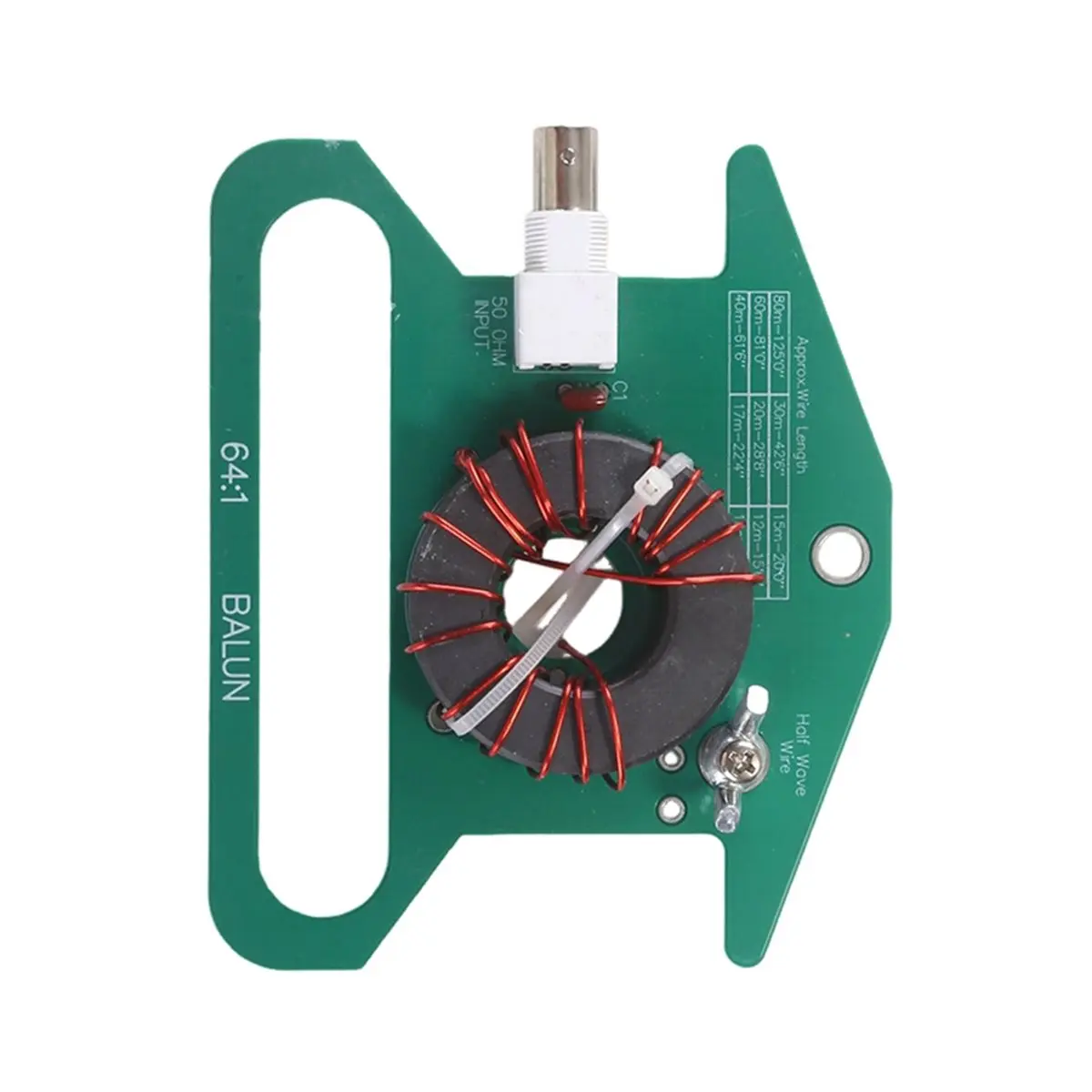 Portable 64:1 Balun 5-35MHz 100W No Tune End Fed Half Wave Antenna Assembly, Shortwave Receiving Antenna