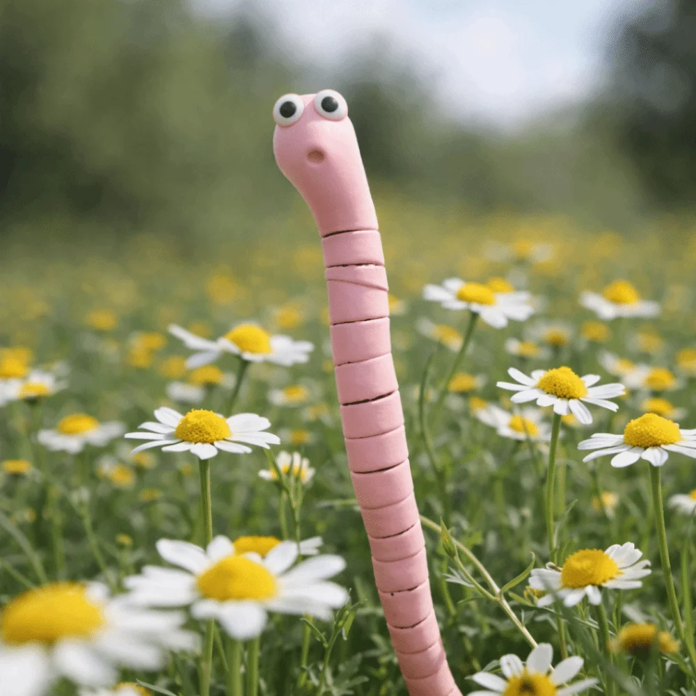5pcs 5pcs Garden Ground Insertions Cute Design Fun Miniatures Worm Plant Decorations Potted Plant Decor Indoor Outdoor Plants