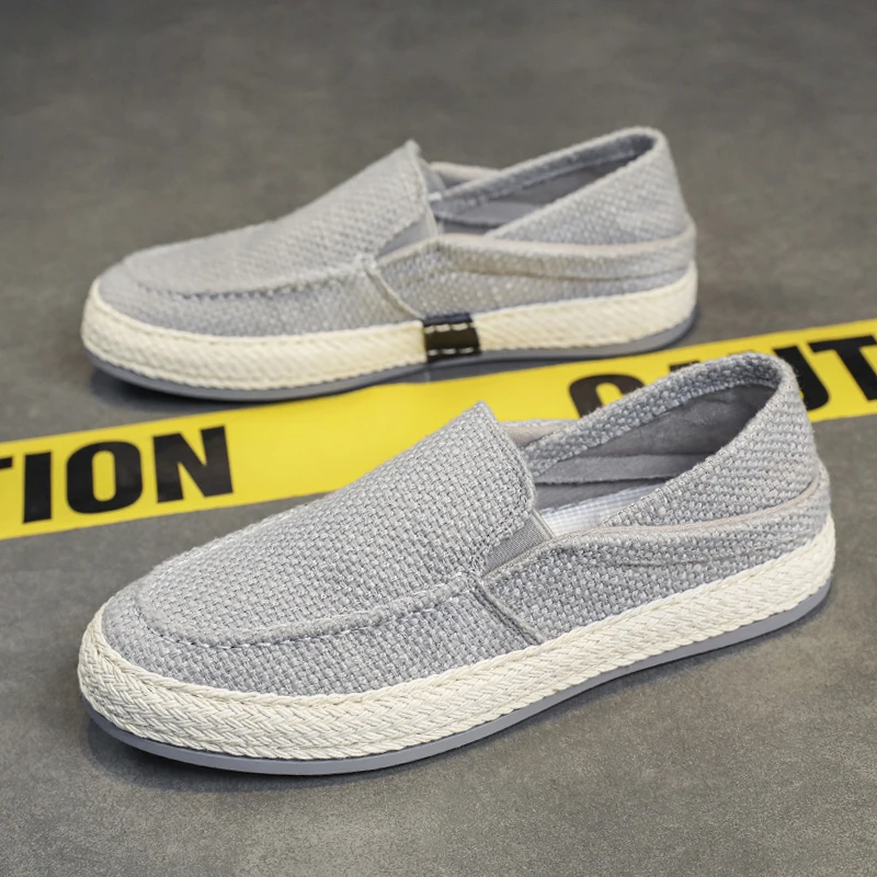 가벼운 남성용 에스파드리유 슬립온 스니커즈 편안한 면  - Espadrille Slip On 리뷰 및 가격