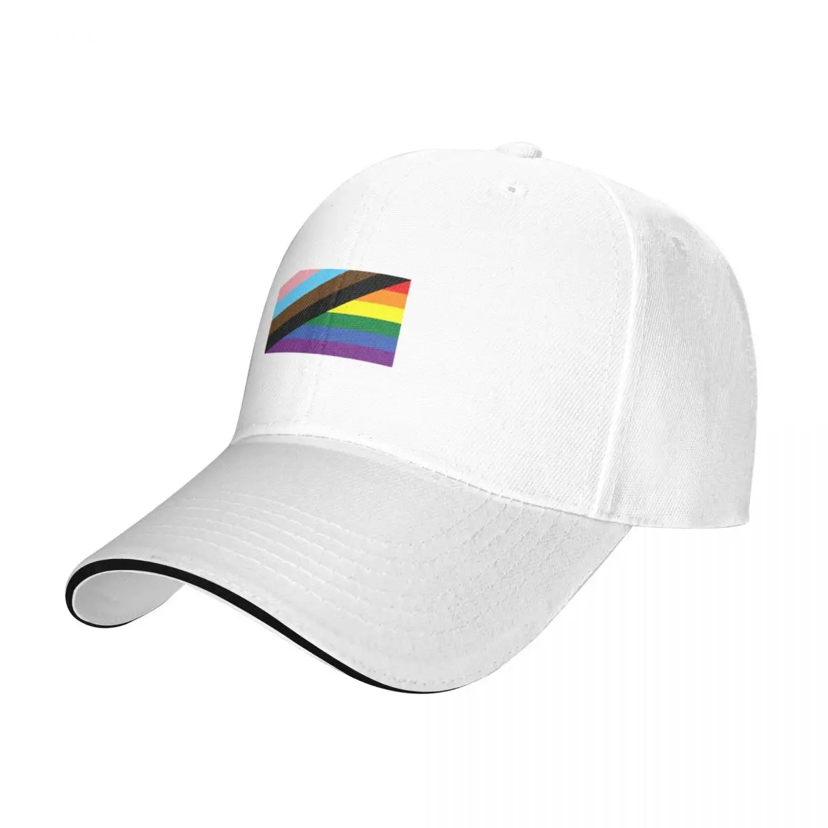 

Progress Pride Flag Baseball Cap Beach Outing Wild Ball Hat Golf Wear Men's Baseball Women's