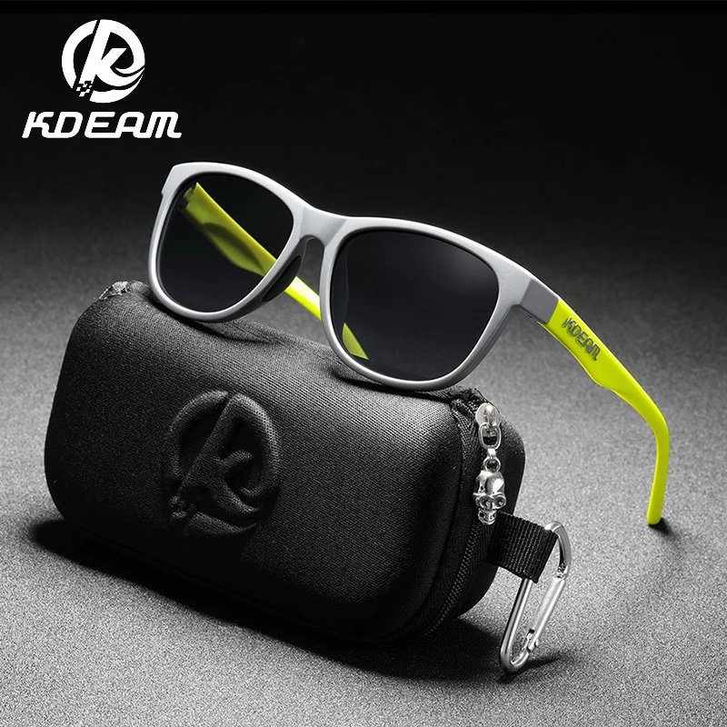 

KDEAM Summer Ultra Light POLARIZED Sunglasses Outdoor UV Resistant Sun Glasses Women Saturated Coating Fashion Square Shades Men