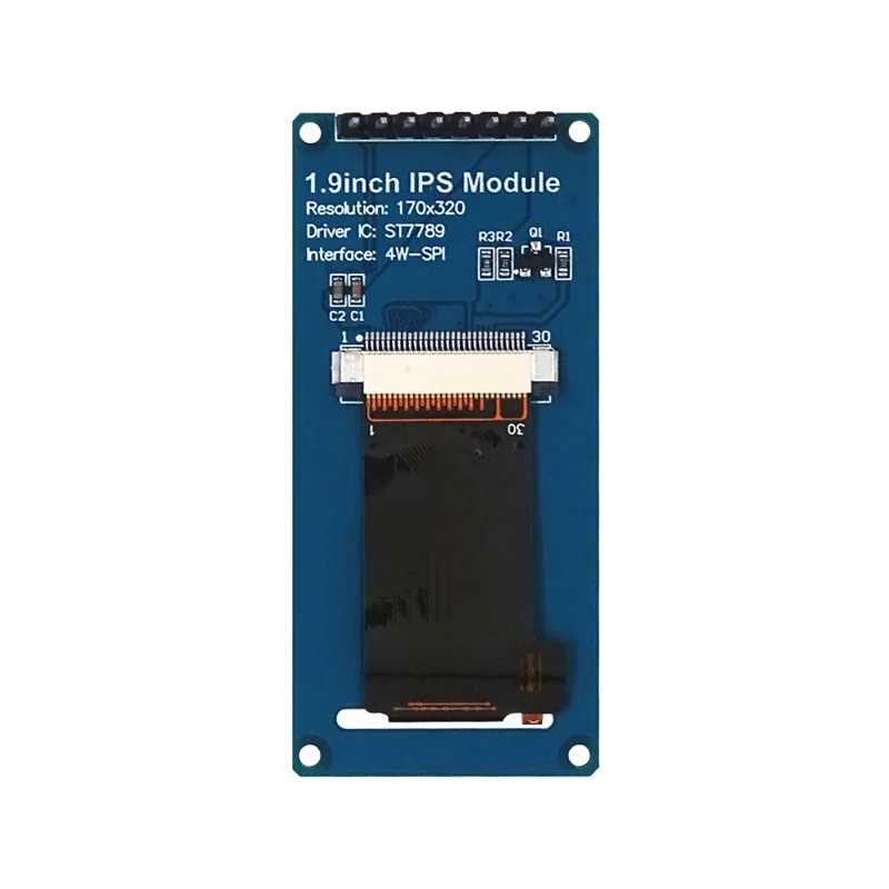 1 Stuks Nieuwe 1.9 Inch Ips Full Angle Tft Scherm Lcd-Scherm Kleur Display Module Spi Seriële Poort High-Definition 170X320