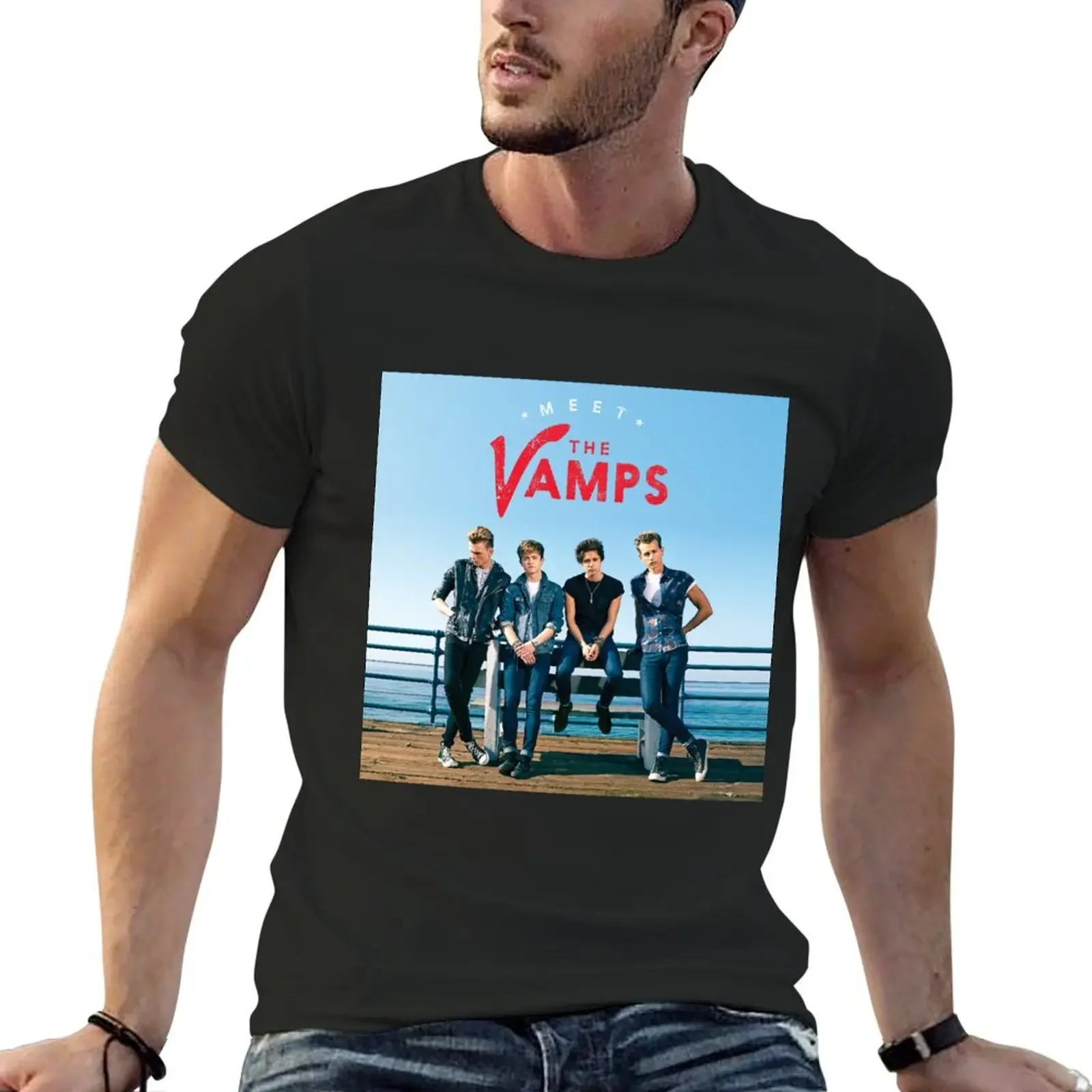 Meet the vamps deluxe version T-Shirt shirts graphic tees plus sizes quick drying kawaii clothes Men's clothing