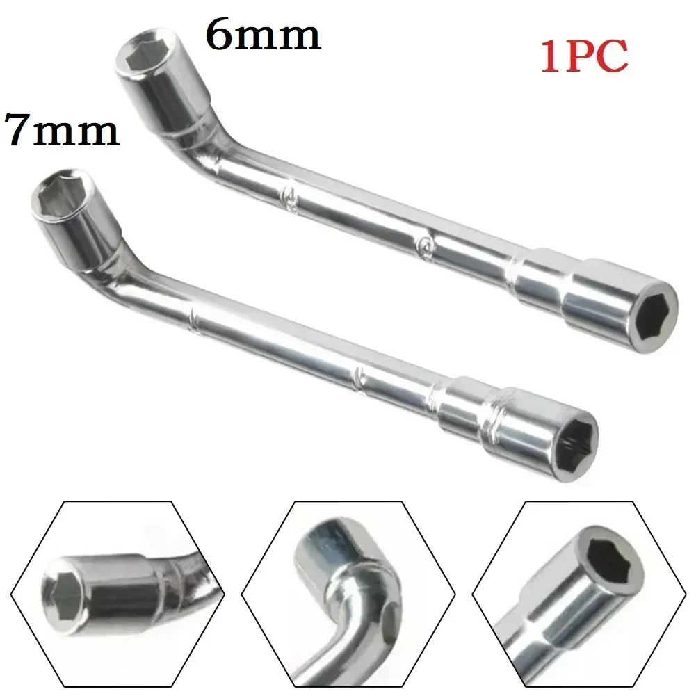 1 szt. 6/7 mm klucz sześciokątny w kształcie litery L śruba nakrętka klucz narzędzie do konserwacji tulei 97 mm klucz tulejowy do 3 MK8 narzędzie do dysz akcesoria