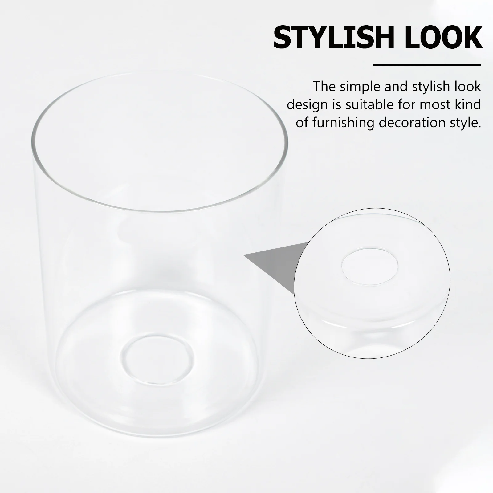 

1Pcs Exquisite Transparent Glass Lampshade Practical Light Cover for Elegant Room Glass Lamp Cover Clear Lampshade