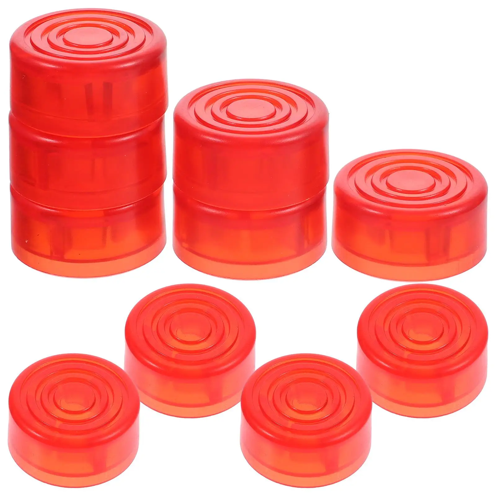 

10 Pcs Effects Pedal Footswitch Topper Caps Plastic Guitar Parts Nail Covers Electric Guitar Accessories Parts
