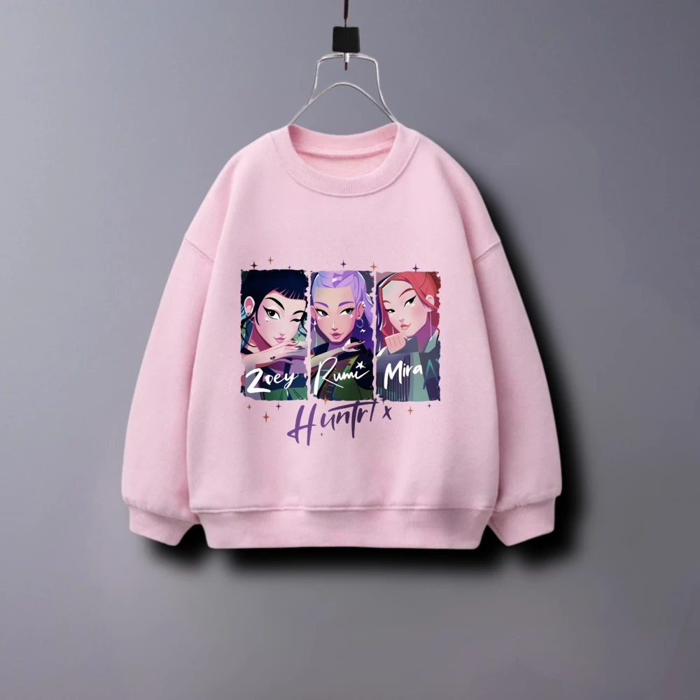 المعبود الفتيات المطبوعة الاطفال بلوزات بسيطة أزياء الأطفال ملابس الربيع/الخريف عارضة هوديي Crewneck قمم طويلة الأكمام 0-7 سن #3