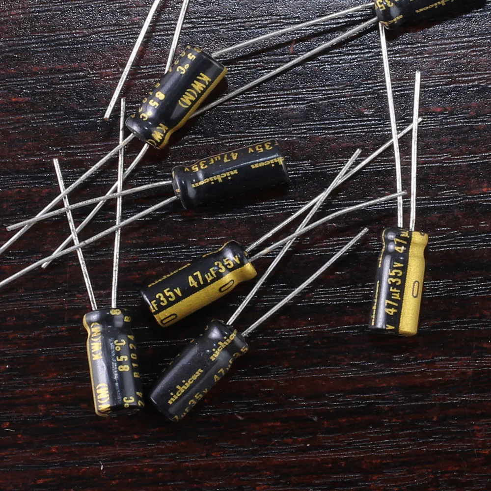 JAPAN 10PCS Nichicon  KW 47uf 35V 47mfd audio Capacitor caps 5mm*11.5mm