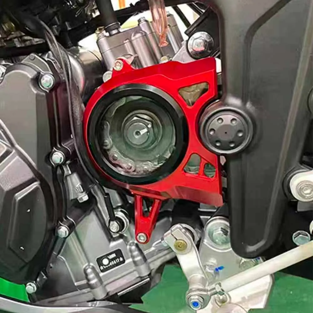 For KOVE 250RR 250 RR Modified parts transparent pinion chain cover motorcycle