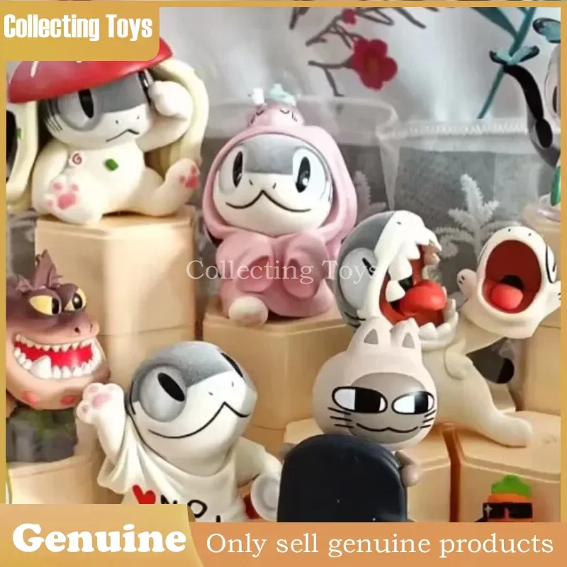 

Коллекционные фигурки Sharkitty Series: Оригинальные настольные украшения, загадочные коробки, подарок на день рождения для фанатов, мягкая игрушка-модель
