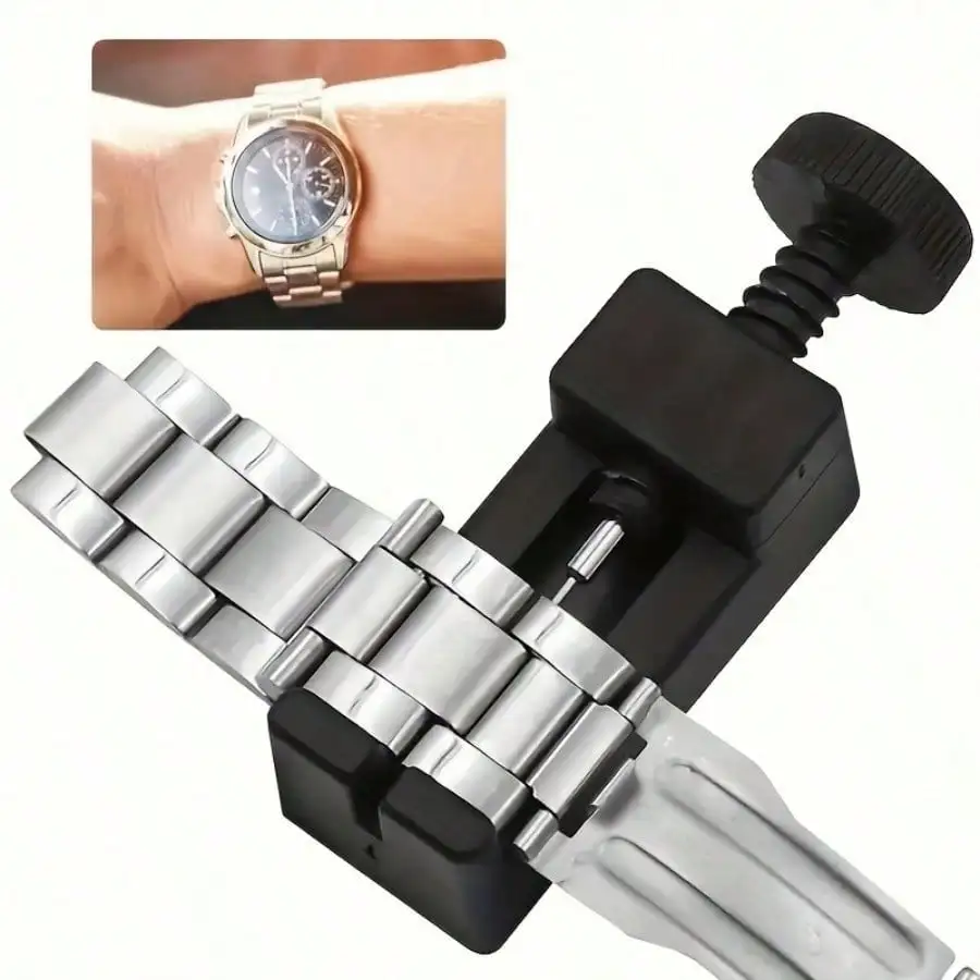 2PCS   multifunctional watch repair tool, watch adjuster, plastic watch mechanism, strap adjuster, length change, watch disassembly, strap remover, with spare pin