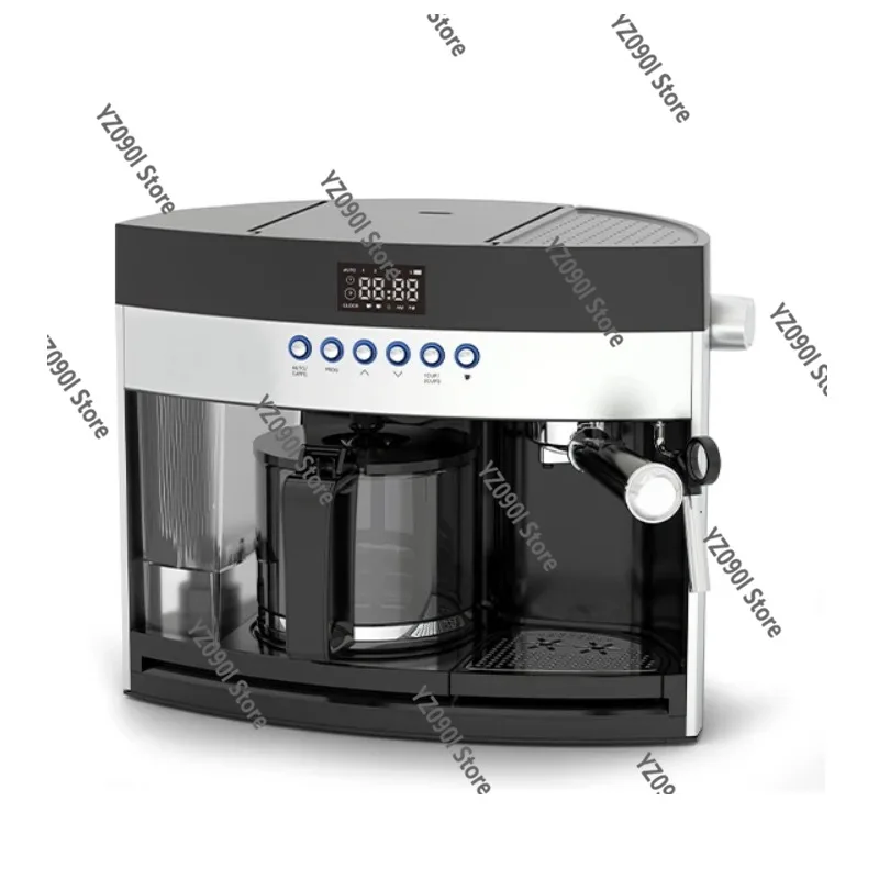 Automatic Espresso Coffee Machine LED Digital Display Cappuccino Drip Coffee Making Device