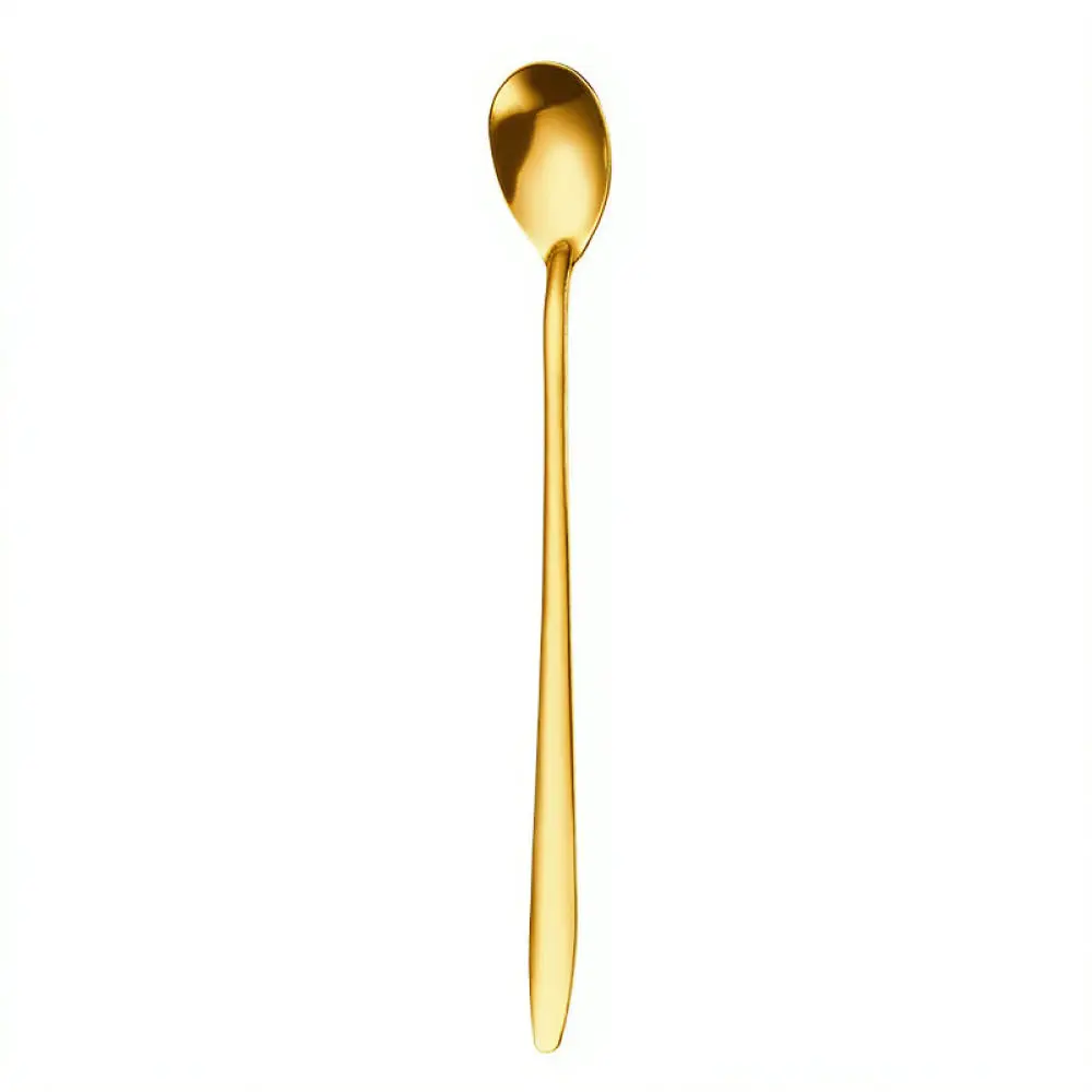 Modern Stainless Steel Spoon Smooth Finishing Scoop For Dessert Coffee Tea Mixing Kitchen Dining Accessories