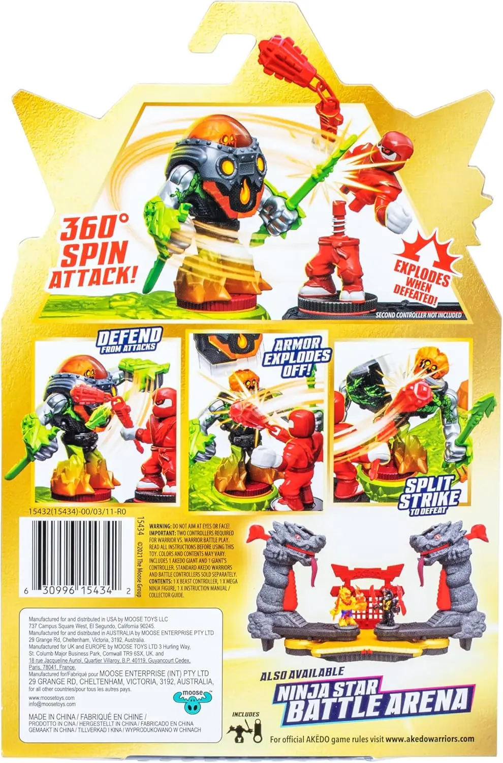 Legends of Akedo Boss Wrapsnap 3 Zoll große Kampfkrieger-Actionfigur Spielzeug 360° Angriffsdrehung Doppelte Verteidigungsrüstung Geschenke – Detail 9