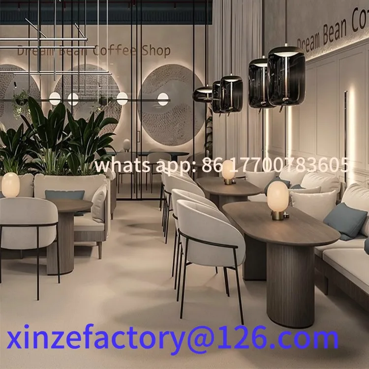 

Creative restaurant Hotel table and chair combination Tea house booth Simple cafe