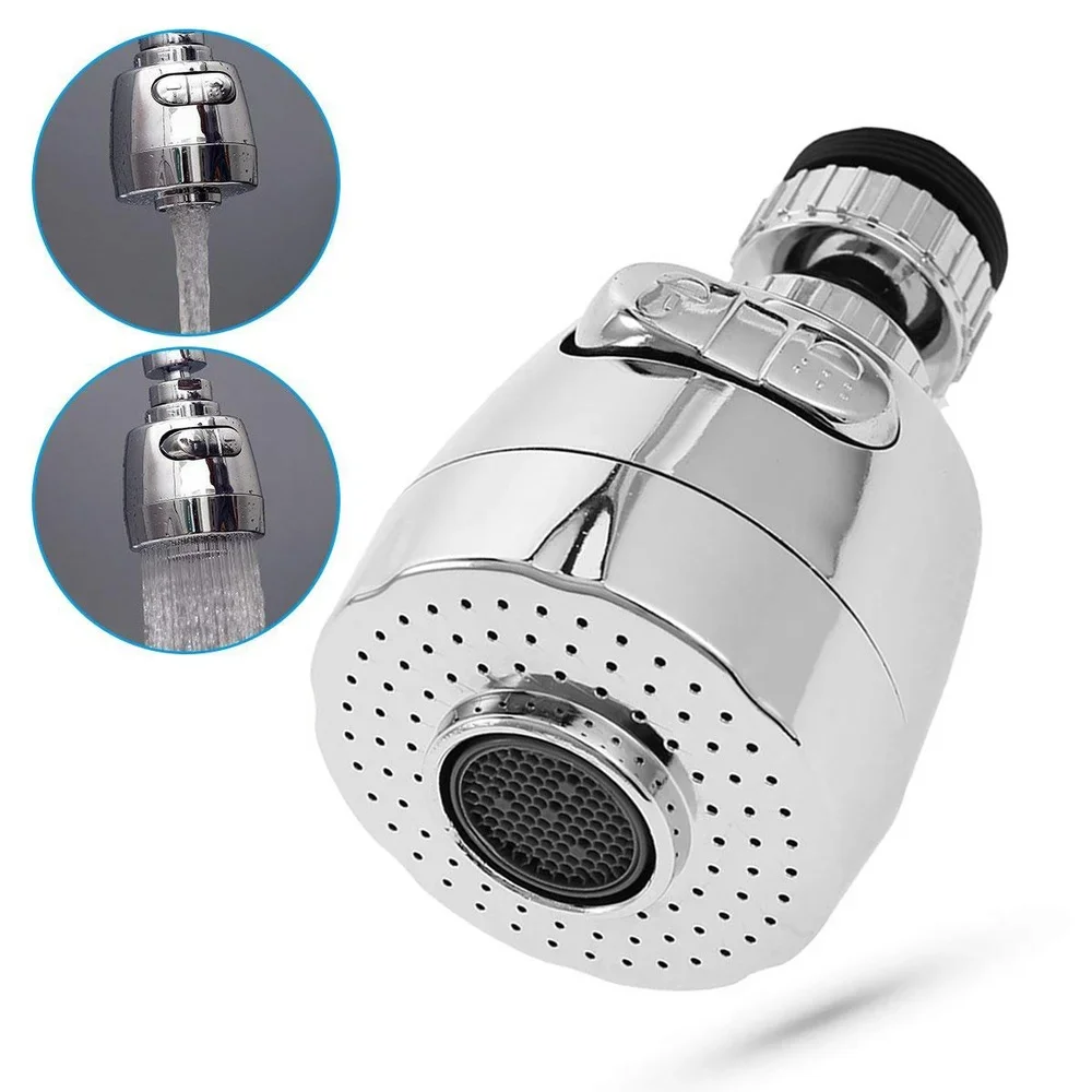 

360 Rotatable Water Saving Tap Aerator Diffuser Faucet Nozzle Filter 2 Modes Kitchen Universal Tap Shower Water Sprayer