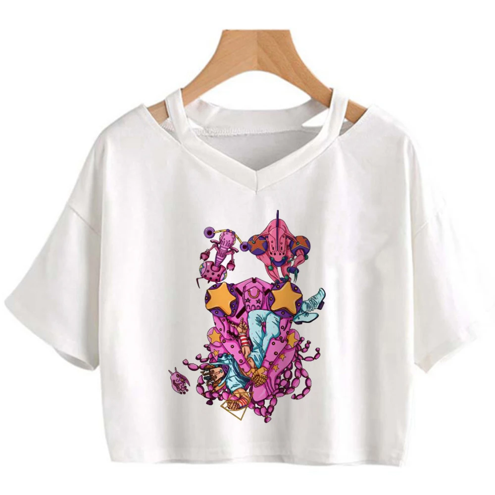 Steel Ball Run crop top shoujo 2000s alternative  clearance sales harajuku t shirt clearance sales cheap cute gyaru alternative