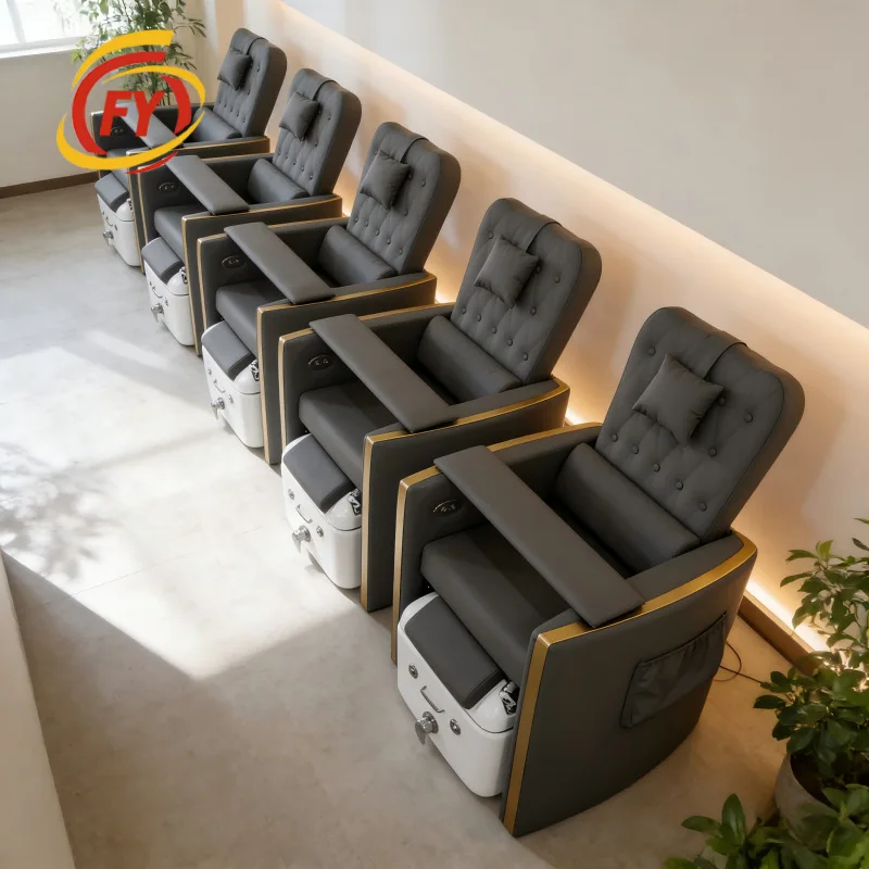 Nail salon sofa foot massage chair eyelash extension sa lon recliner integrated foot bath, electric f oot massage, foot therapy