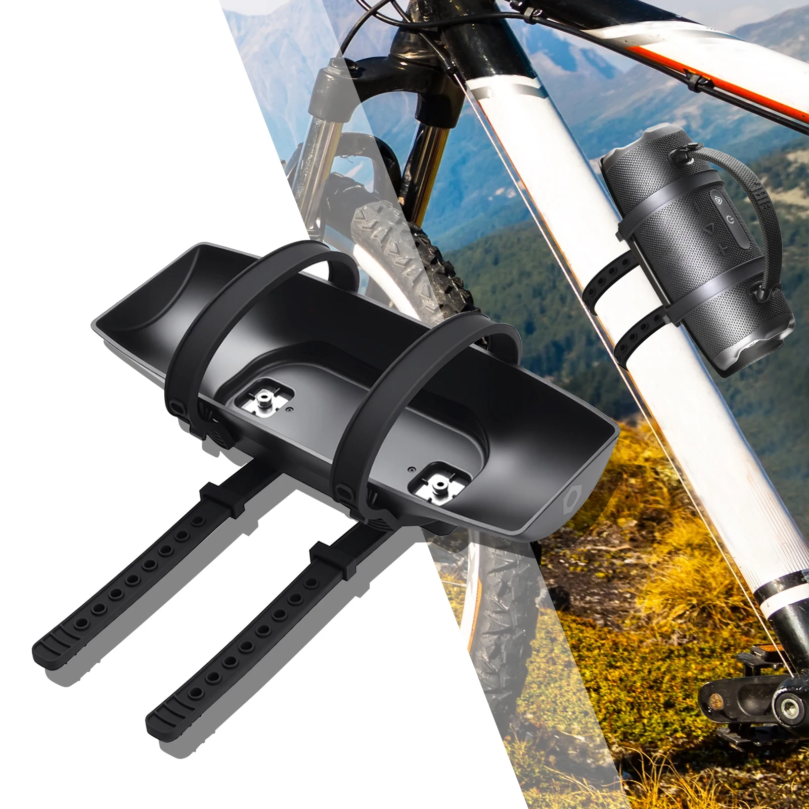 Portable Bike Golf Cart Speaker Mount Soundbox Bike Holder Bicycle Speaker Mount Strap Fixed Holder Bracket for JBL Charge 6/5/4