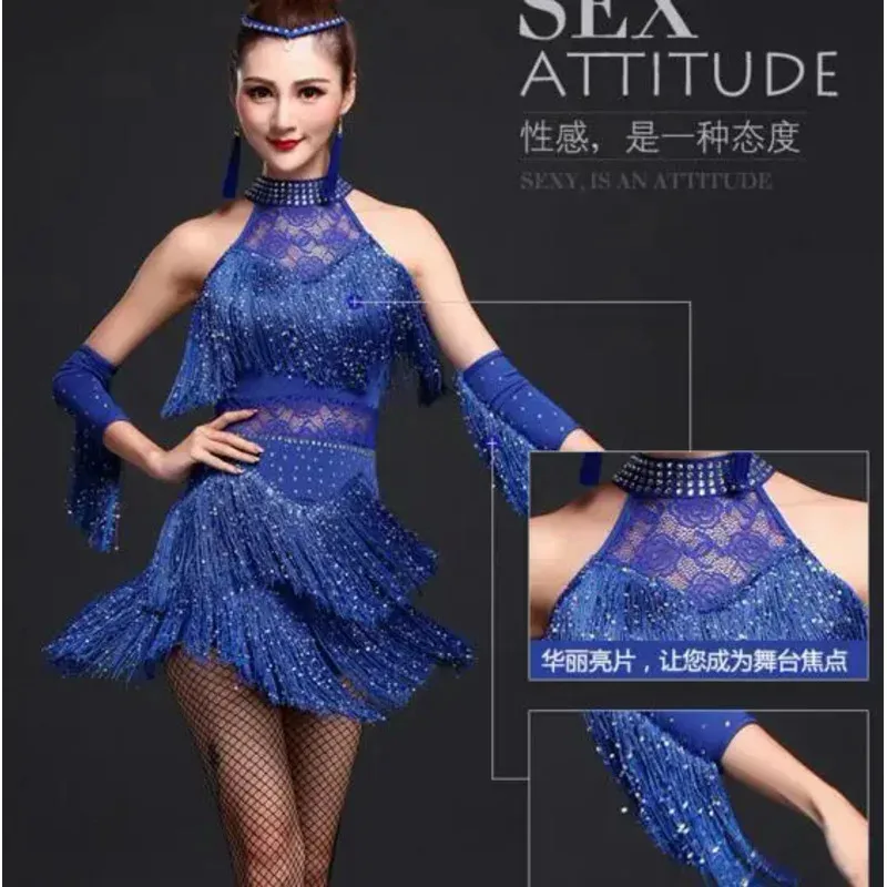 

Женское платье для латинских танцев с бахромой, женские платья для бальных танцев, костюм для латинских танцев, танцевальные платья, платье для танго, юбки для самбы